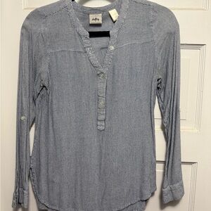 Daytrip Blue Striped Button Down Shirt